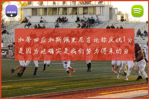 加蒂回应加斯佩里尼言论称庆祝1分是因为这确实是我们努力得来的分数